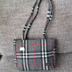 JEANNE LOTTIE Grey Nova Check Tartan Plaid Purse